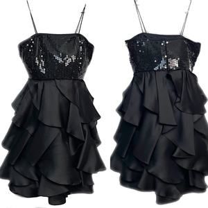 EUC - Vintage Dominic Rompollo Sequin and Satin Party Dress
